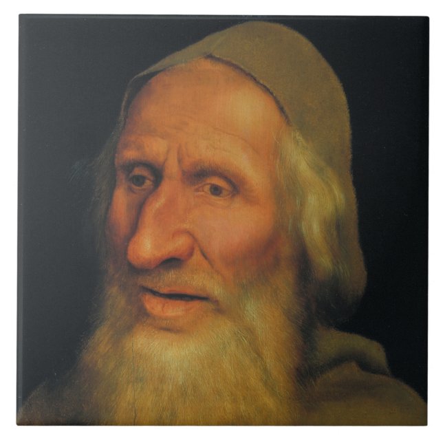 Azulejo Jefe de un anciano (por Quentin Metsys) (Frente)