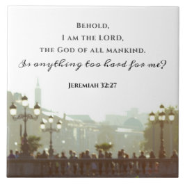 Azulejo Jeremías 32:27 ¿Es algo demasiado duro para mí?