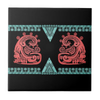 Jeroglífico azteca del guerrero de Blacklight
