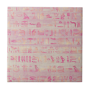 Azulejo Jeroglíficos clásicos de Egipto