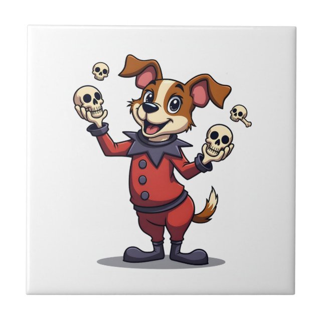 Azulejo Jester Jack Russell (Frente)