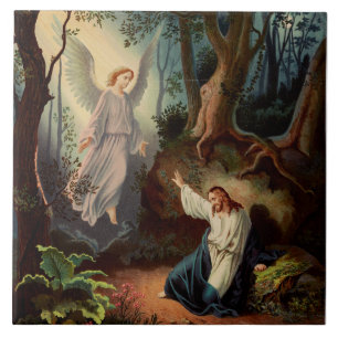 Azulejo Jesucristo con ángel 