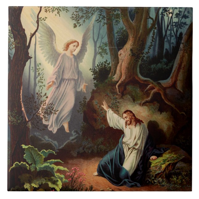 Azulejo Jesucristo con ángel  (Frente)