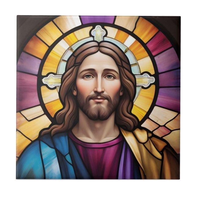 Azulejo Jesucristo Faux Sed Glass (Frente)