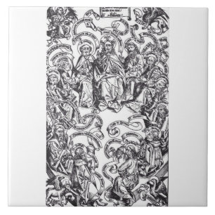 Azulejo Jesucristo y 12 apóstoles