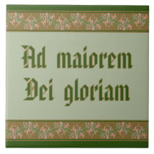 Jesuit Motto de St Ignatius Loyola (BK 50; latín)