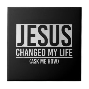 Azulejo Jesús Cambió Mi Vida Preguntándome Cómo Jesús