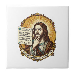 Azulejo Jesús Confundió la Publicación de Auto Traducción 