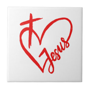 Azulejo Jesús es amor y vida