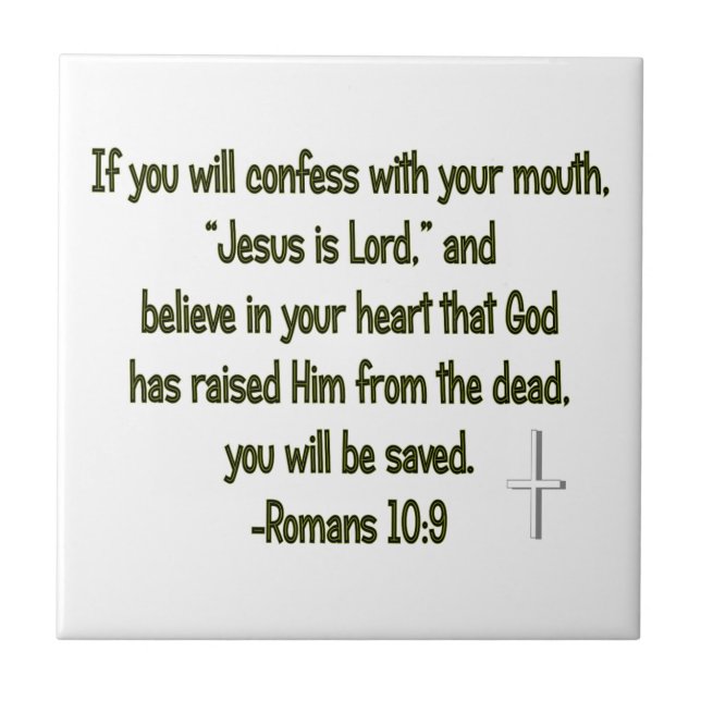 Azulejo Jesús Es El Señor (Frente)