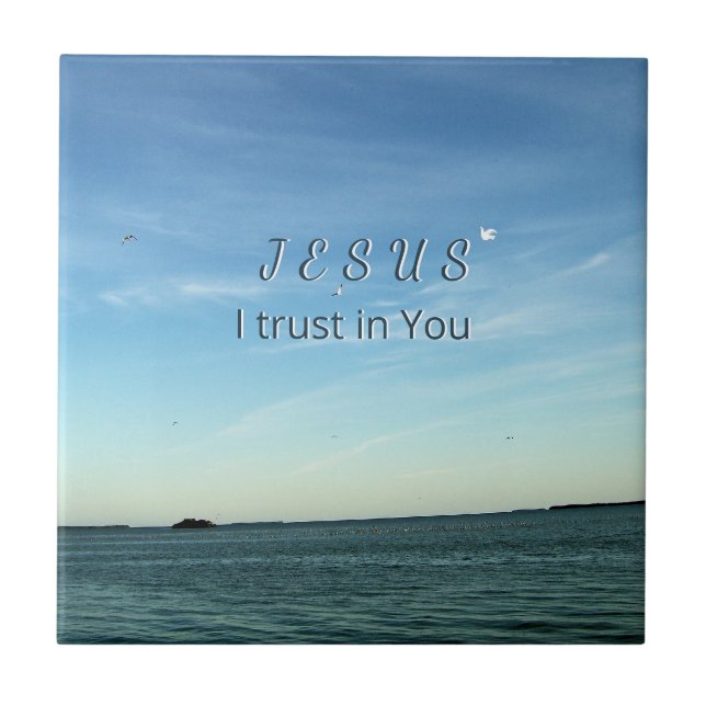 Azulejo Jesus I Trust in You SKy Artwork (Frente)
