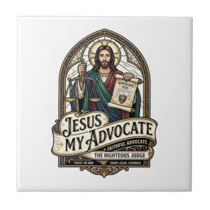 Azulejo Jesús Mi Abogado Jesús Abogado del Tribunal Christ