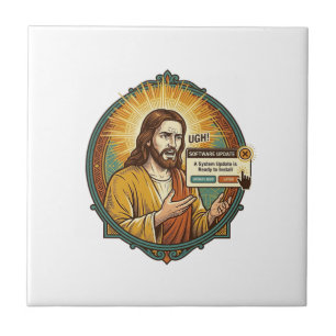 Azulejo Jesús Molesta Actualización de Software Ventana Em