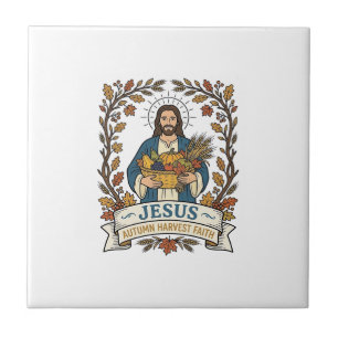 Azulejo Jesús Otoño Cosecha Fe Jesús Otoño Cosecha Ch