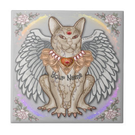 Azulejo Jewel Cat Gargoyle
