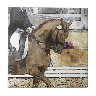 Azulejo Jinete del Dressage