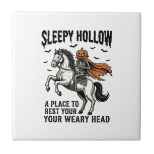 Azulejo Jinete sin Cabeza de Sleepy Hollow Halloween Vinta