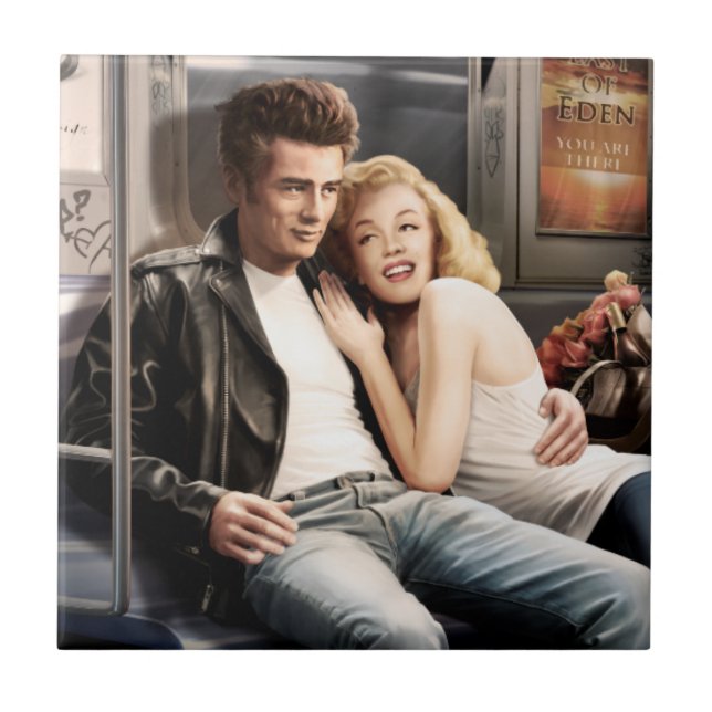 Azulejo Jinetes del subterráneo (Frente)