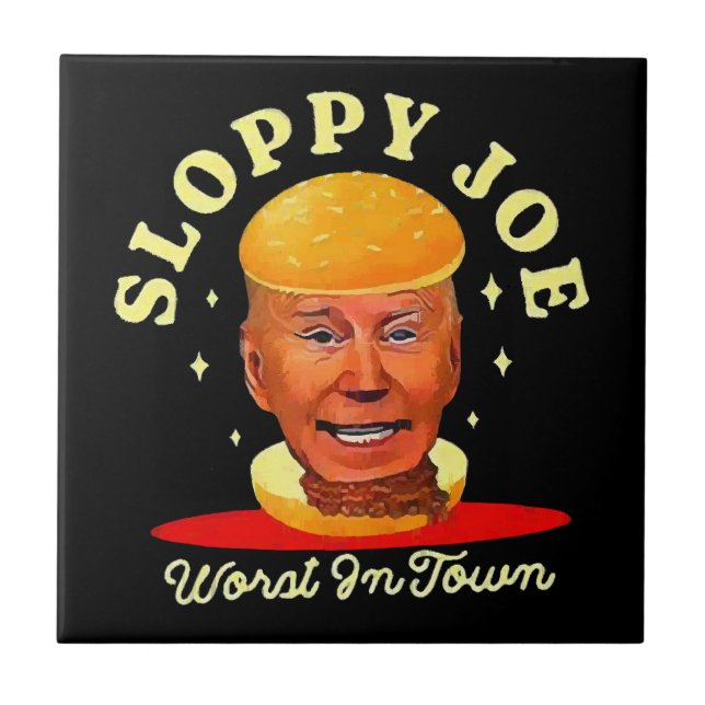Azulejo Joe Biden Desastre Anti Presidente  (Frente)