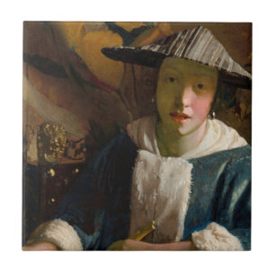 Azulejo Johannes Vermeer - Chica con flauta