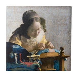 Azulejo Johannes Vermeer - El Lacemaker
