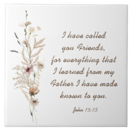 Azulejo John 15:15 te he llamado amigos Bible Verse