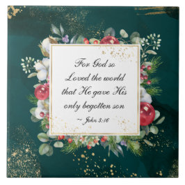 Azulejo John.3:16 Dios amó al mundo, Navidades
