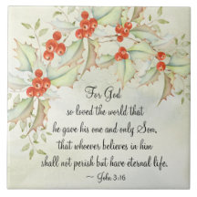 John 3:16 Dios amó al mundo, Navidades