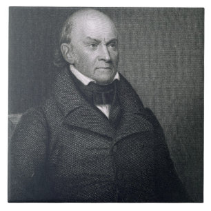 Azulejo John Quincy Adams, grabado por John Wesley Paradis