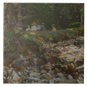 Azulejo John Singer Sargent - El maestro y sus alumnos