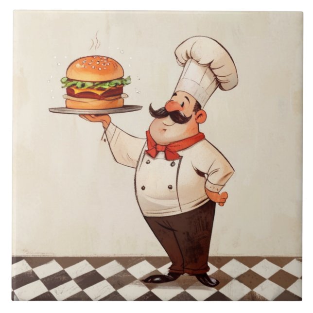 Azulejo Jolly Chef Burger: Cook Presents Hamburger Kitchen (Frente)