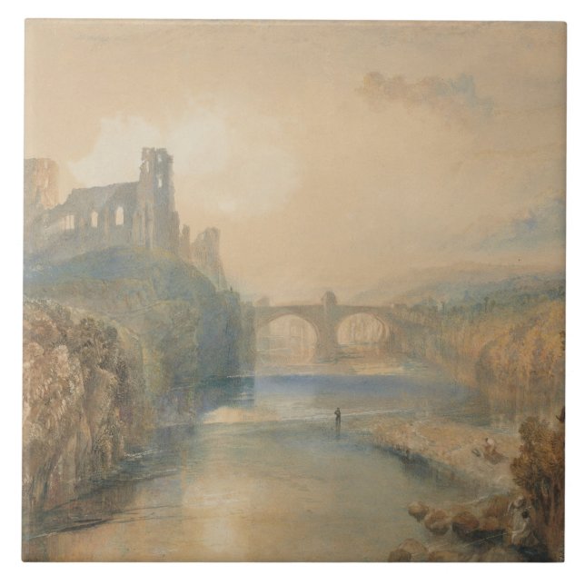 Azulejo Joseph Mallord William Turner - Castillo Barnard (Frente)