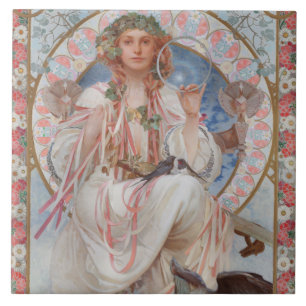 Azulejo Josephine Crane Bradley como Lavia de Alphonse Muc