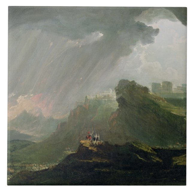 Azulejo Joshua que ordena al Sun que todavía se coloque (Frente)