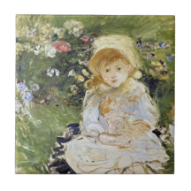 Joven Chica con muñeca (por Berthe Morisot)