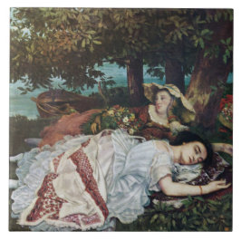 Azulejo Jóvenes damas a orillas del Sena (verano)