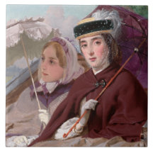 Jóvenes señoritas montando en un carro