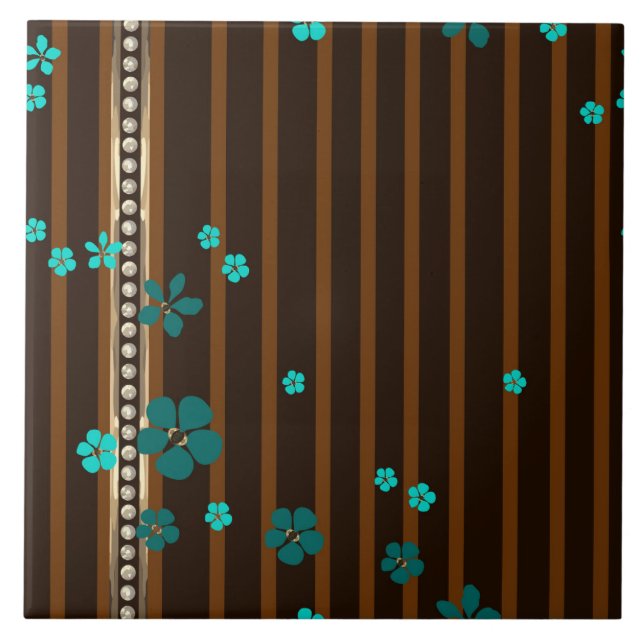 Azulejo Joyas y flores (Frente)