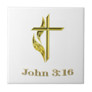 Azulejo Juan 3:16