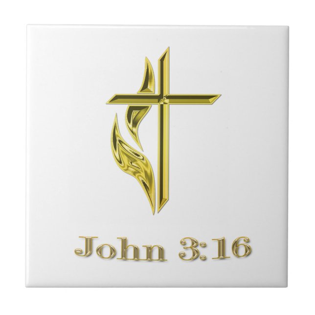 Azulejo Juan 3:16 (Frente)