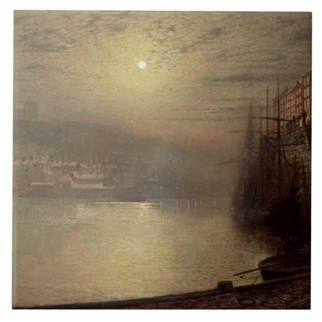 Azulejo Juan Atkinson Grimshaw el | Whitby (aceite en (Frente)
