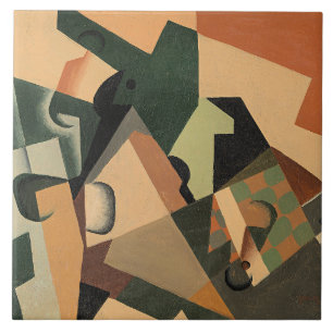 Azulejo Juan Gris - Vidrio y damero,
