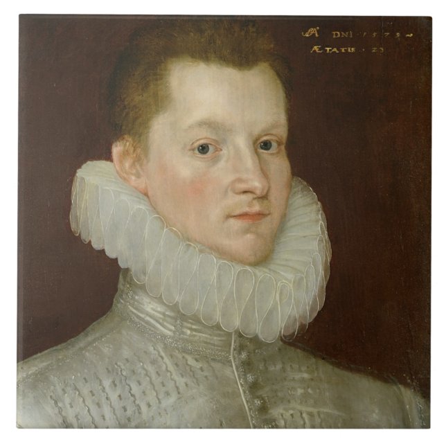 Azulejo Juan Smythe de Ostenhanger (ahora Westenhanger) (Frente)