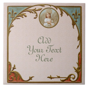 Azulejo Juana de Arco quemándose en la toma (BF01) Mosaico