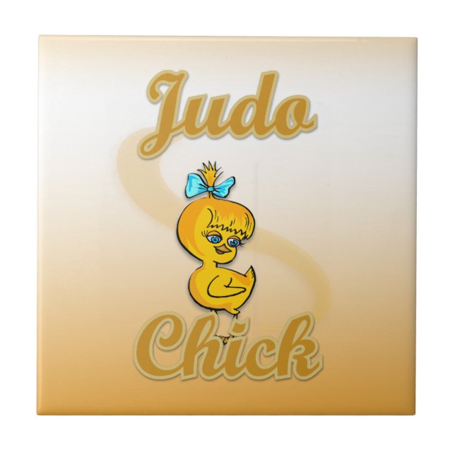 Azulejo Judo Chick (Frente)