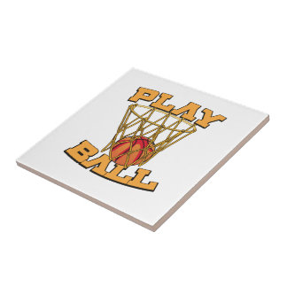Azulejo Juega al Ball Basketball.
