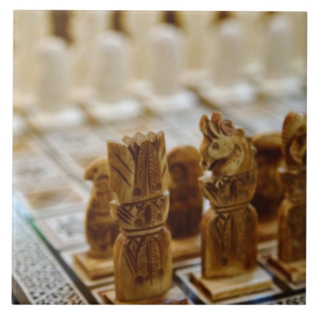 Azulejo Juego de ajedrez en venta, Khan el Khalili Bazaar, (Frente)