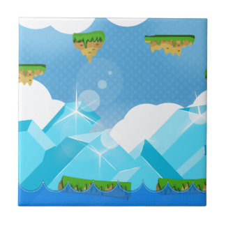 Azulejo Juego de plataforma retro