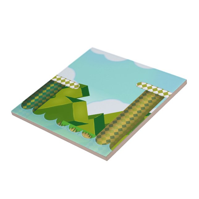 Azulejo Juego de plataformas retro (Lado)