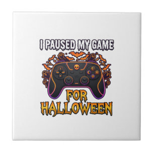 Azulejo Juego Pausado Halloween Controlador Murciélagos Fa